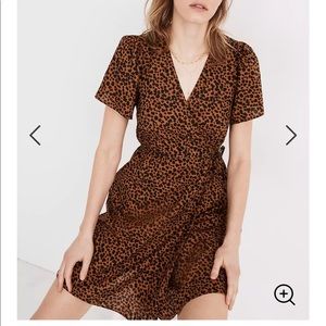 Madewell Flutter-Sleeve Wrap Mini Dress